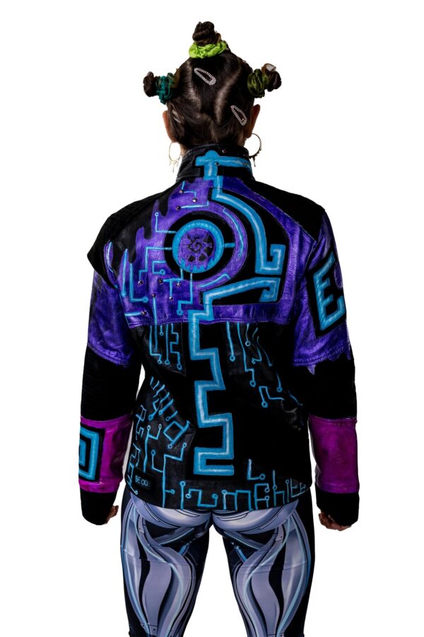 Custom painted izinfinite Tron Jacket - Image 2