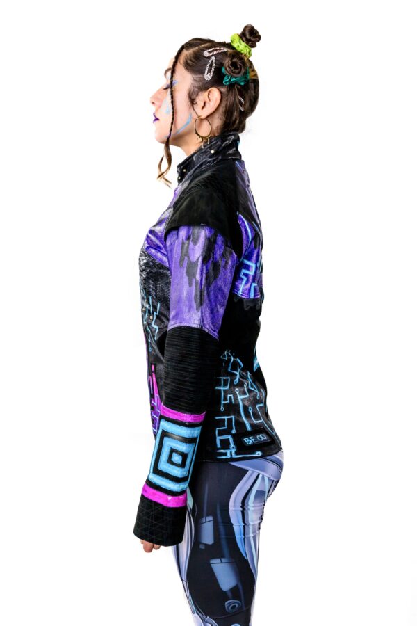 Custom painted izinfinite Tron Jacket - Image 4