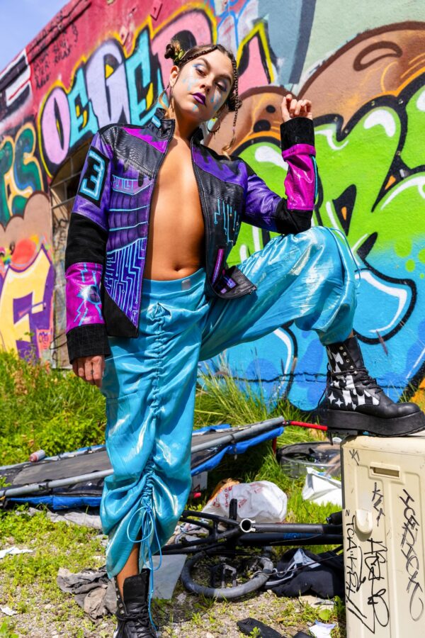 Custom painted izinfinite Tron Jacket