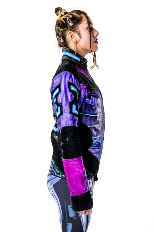 Custom painted izinfinite Tron Jacket - Image 5