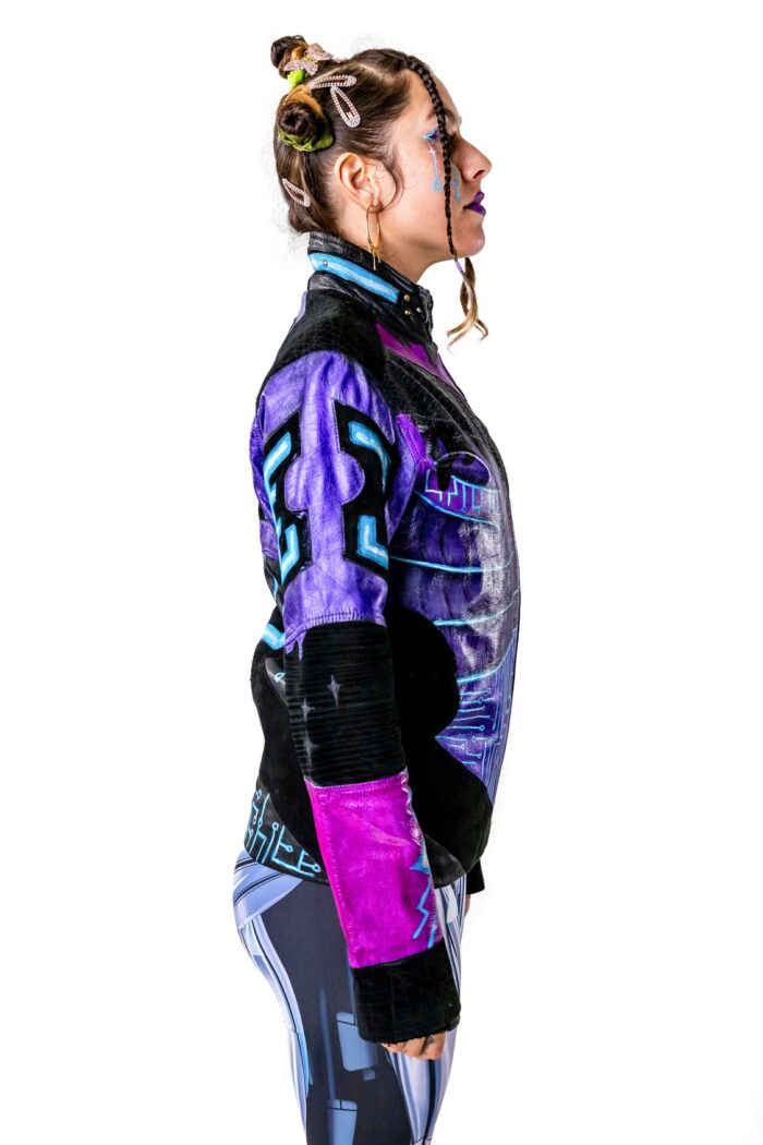 Custom painted izinfinite Tron Jacket - Image 5